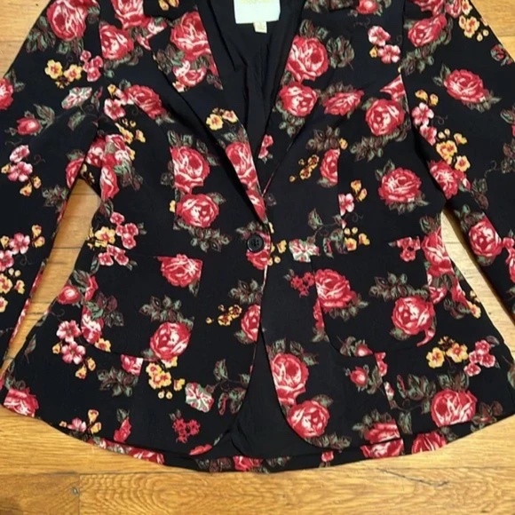 ModCloth Vintage-Inspired Floral Blazer – Size L - Picture 5 of 8